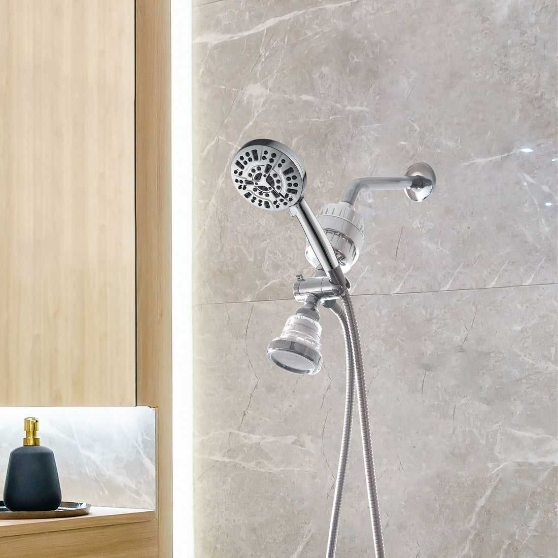 Système de douche double Luxe à 10 modes