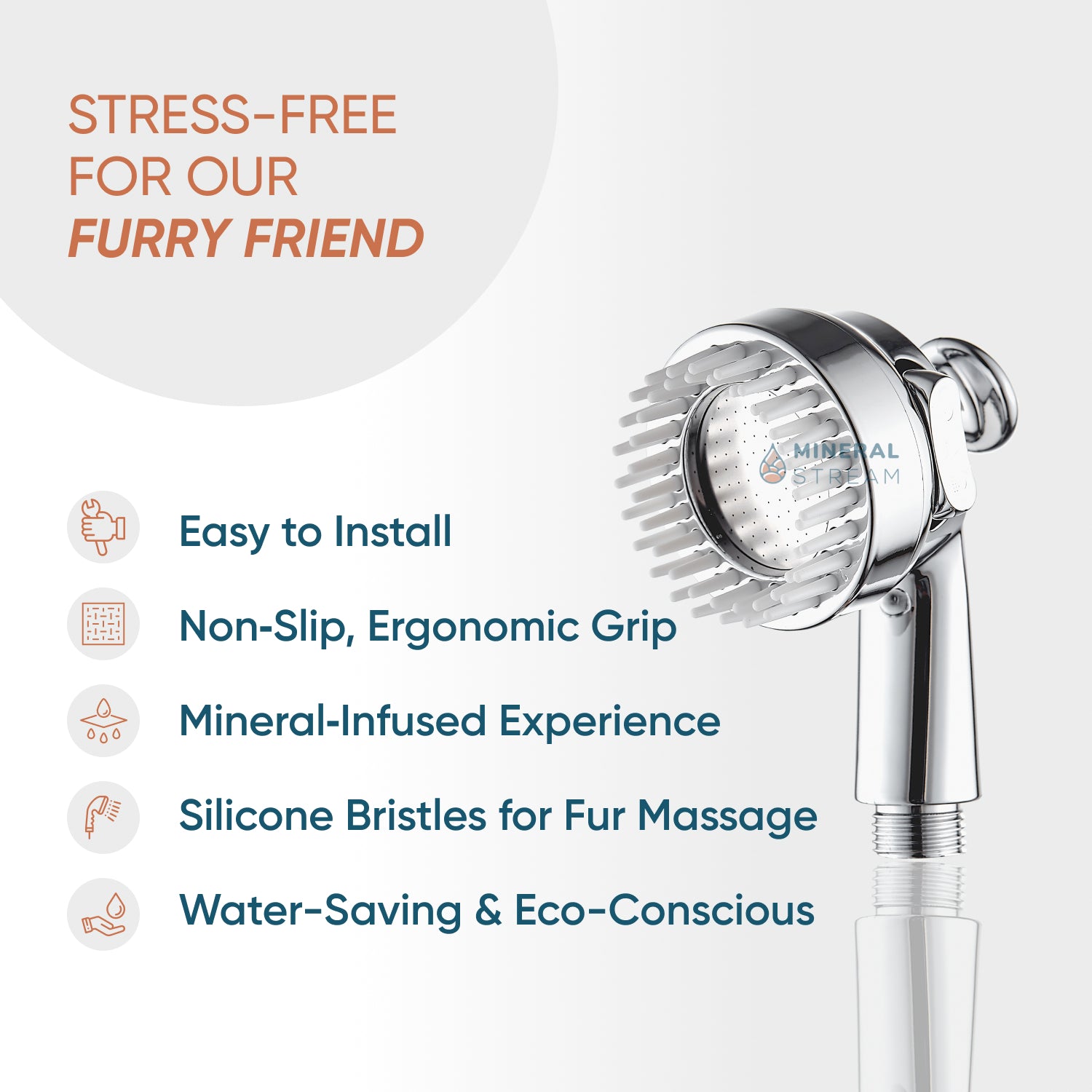 Kit de douche de douche de douche de spa de chien