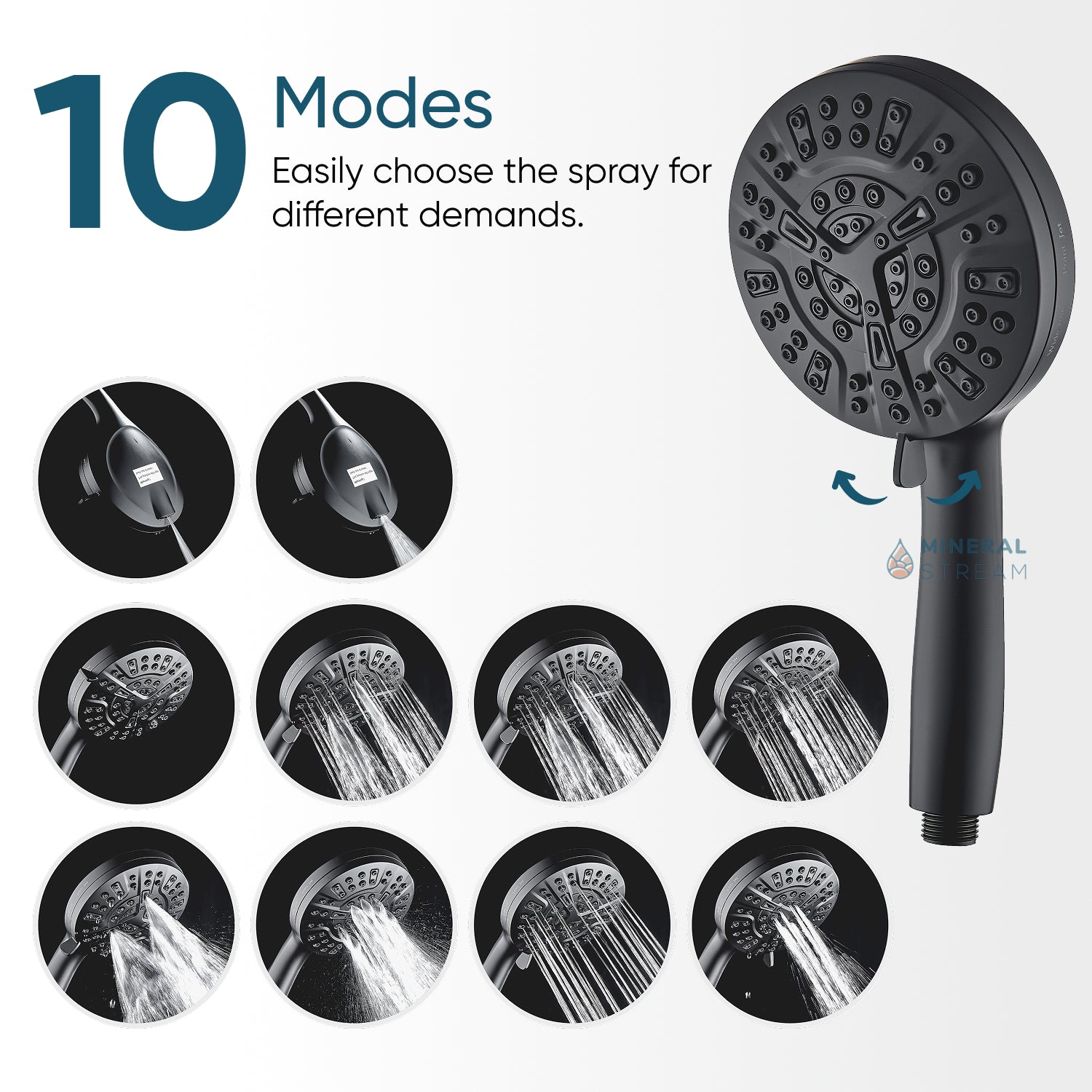 Kit Luxe 10 Modes - Pommeau de douche