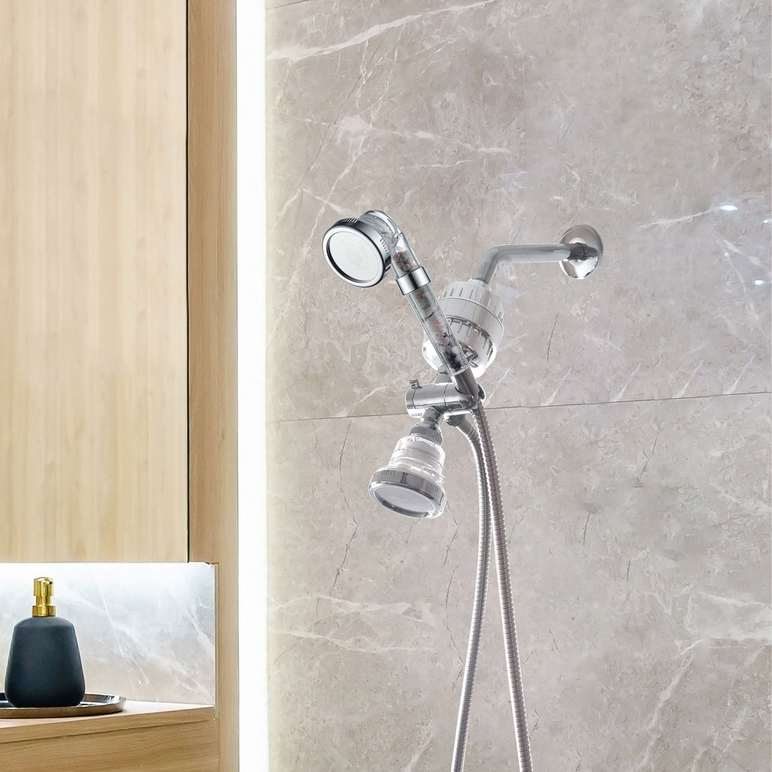 Système de douche double chakra