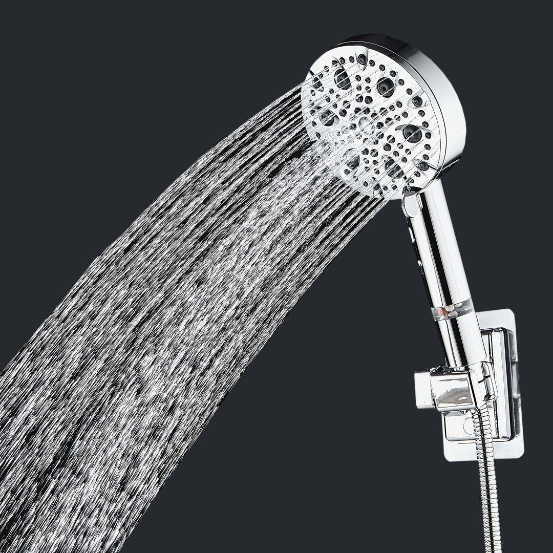 Pomme de douche haute pression MineralStream Luxe 9 modes (filtrée)