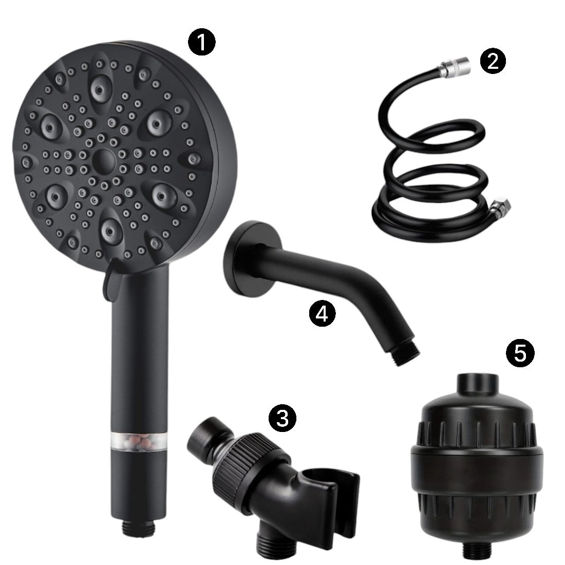 Kit de douche complet de la pomme de douche à 9 mode luxe