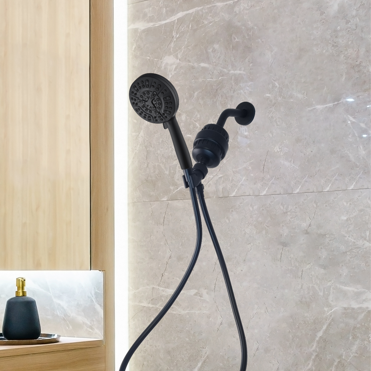 Pomme de douche à haute pression de mineralstream luxe 10 mode (filtré)
