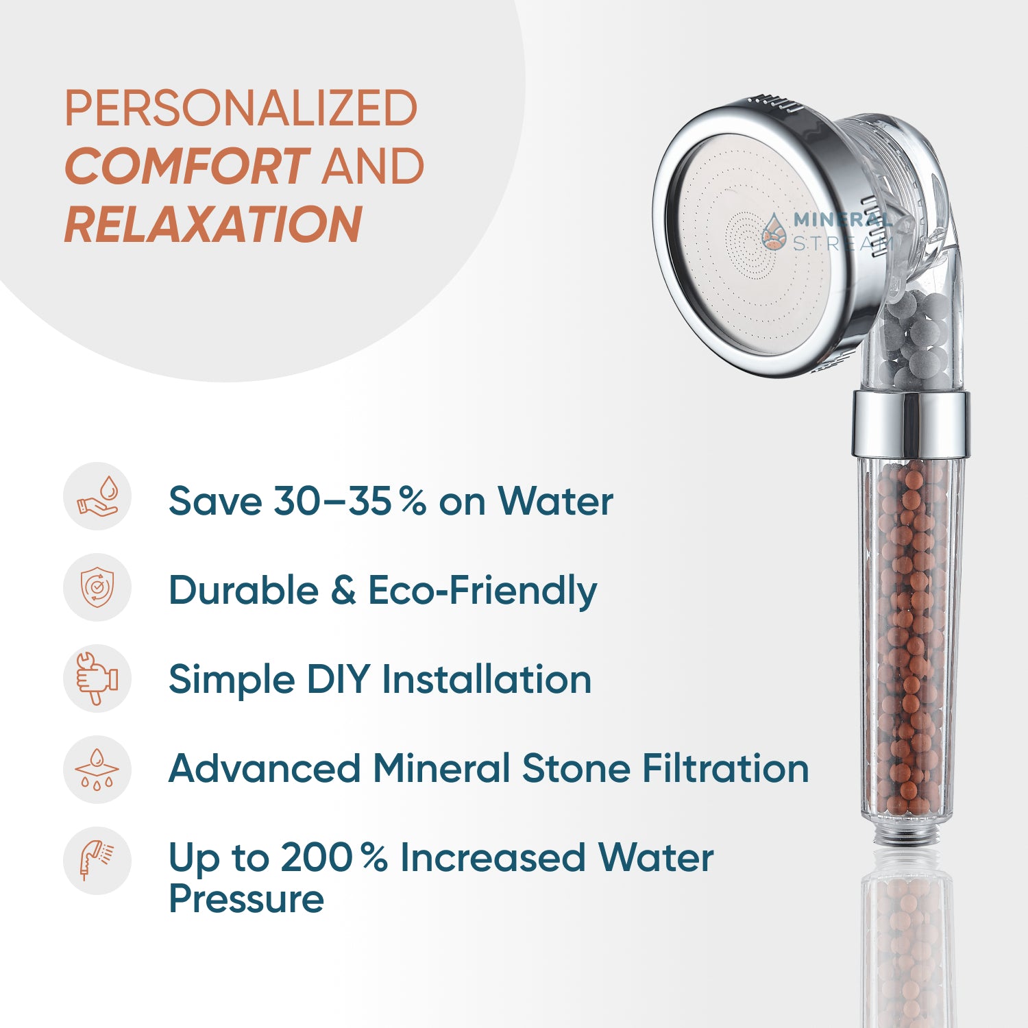 Pomme de douche ionique mineralstream ™