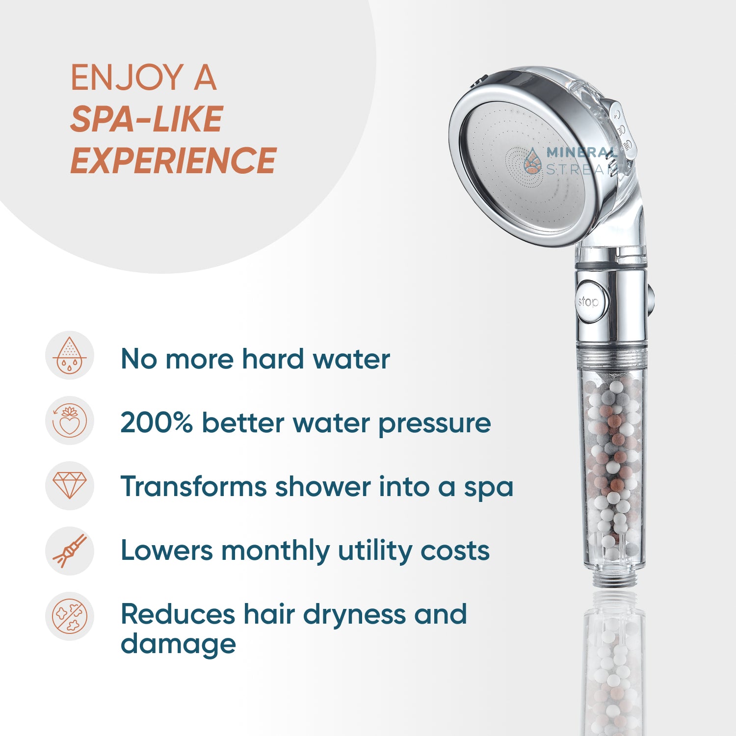 Ionic Showerhead 2.0 Complete Shower Kit