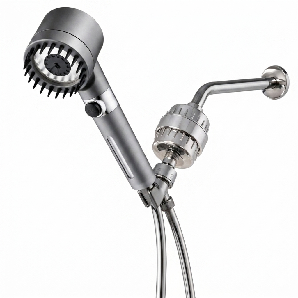 Ultimate Shower Massage Shower Head Complete Shower Kit
